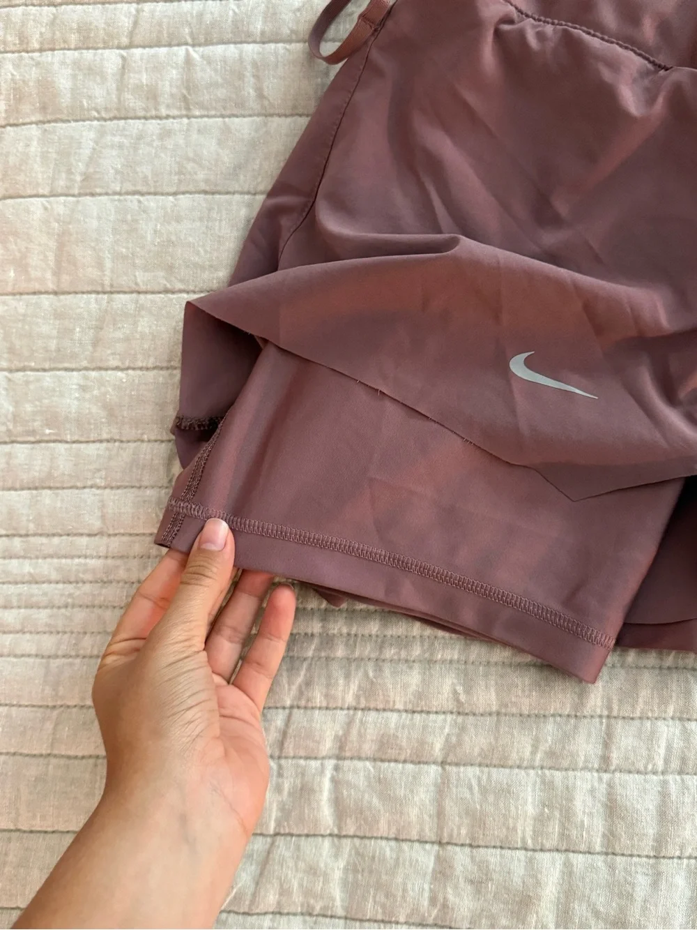Nike Women’s Rose Mauve Athletic Skort with Built-In Shorts